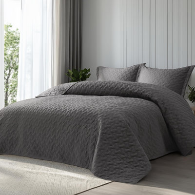  Bedsure Quilts Lightweight Bedspreads with Basket Weave Pattern, Soft Quilt Bedding Set, Hazel Comforter Set Coverlet