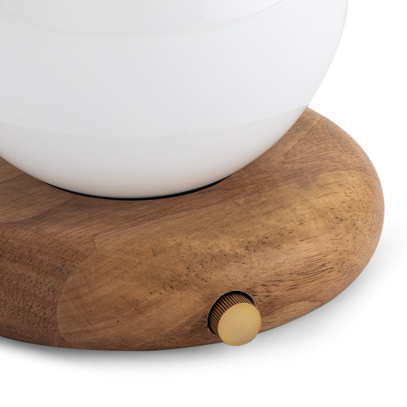 Lampe de table en bois massif Reve