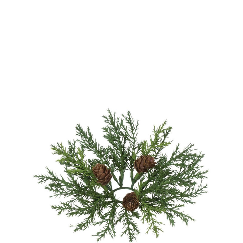Couronne d'arborvitae artificielle 8 po