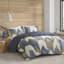 Édredon encre + Ivy - très petit / très grand - coton 200Tc bleu marine, 2 taies décoratives assorties, taies décoratives incluses, traitement-120274497-120274500