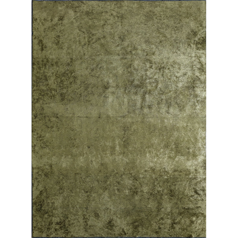 Rapture Green Abstract Luxury Area Rug, Rectangle 7'10" x 11'2"