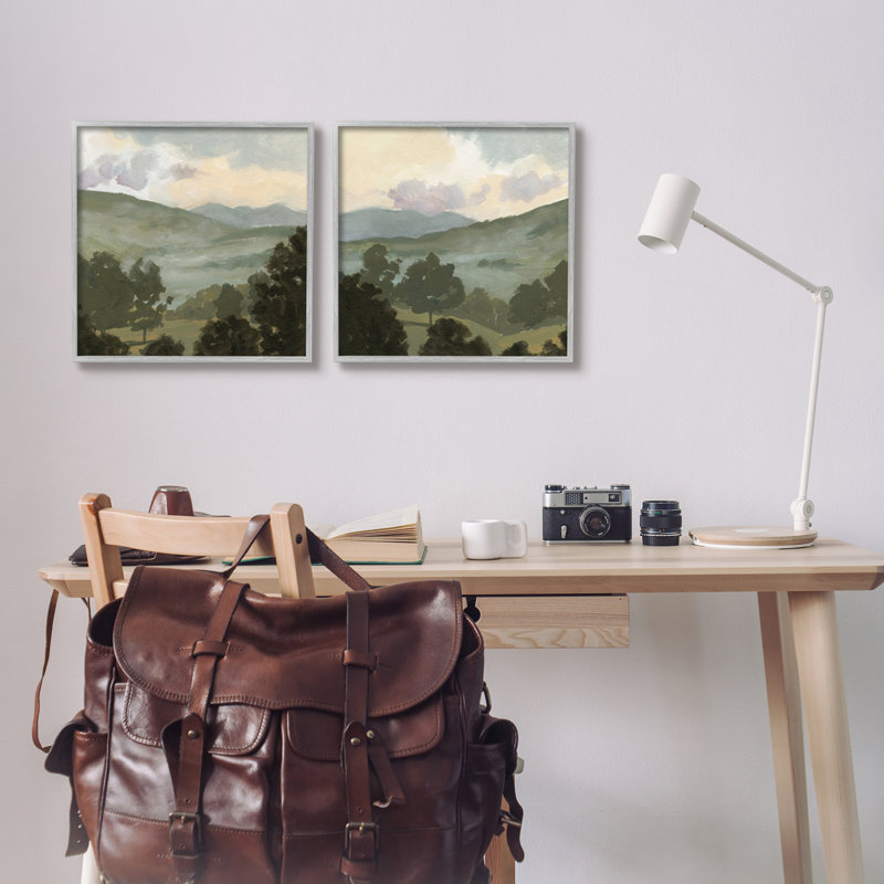 2 pièces de style campagne champêtre par Victoria Barnes, H 17 po x l 17 po x P 1,5 po, Estampe numérique Farmhouse