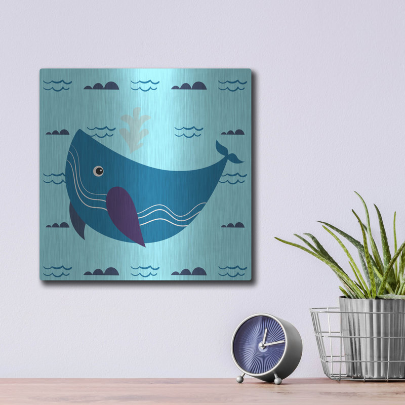 "Mignonne baleine 2" par Luxe, H 12 po x l 12 po