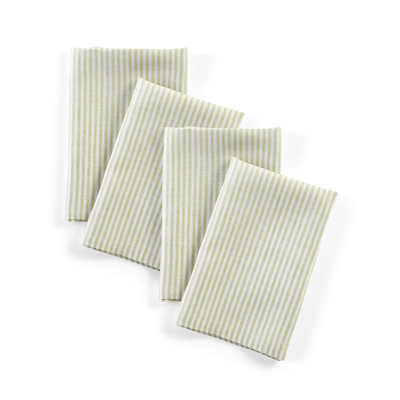Narrow Stripe - 100% Pure Linen Dinner Napkins