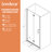 34 in.W x 72 in.H Bifold Frameless Glass Shower Door 1/4 in. Fold Glass Pivot Swing Shower Door-100913846