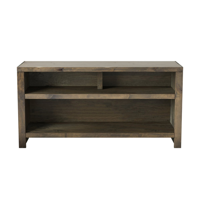 Table rustique de 48 po pour téléviseur de 55 po ou moins, sans assemblage, aulne noueux assemblé