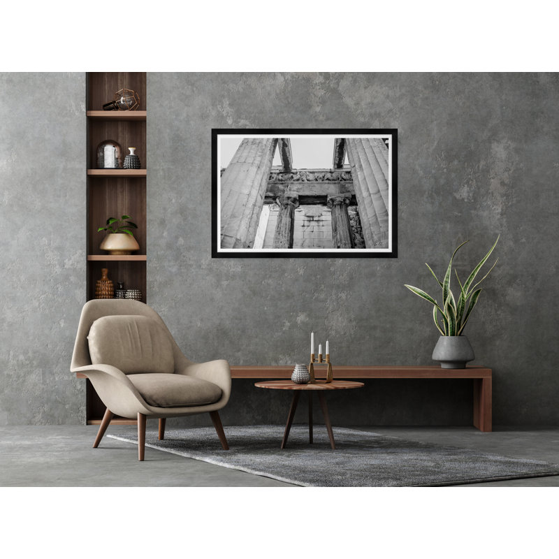 Centaurs Sculpture In Black & White Print by Tim Klein