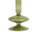 Sculptural 5" Glass Candle Holder - Modern Tabletop Candle Holder with Rounded Accent Base-1454660923