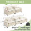 Ensemble de canapé modulaire 2 pièces, canapé-lit à assise profonde avec canapé surdimensionné de 120 po et causeuse de 86 po-1190522404-1190522401