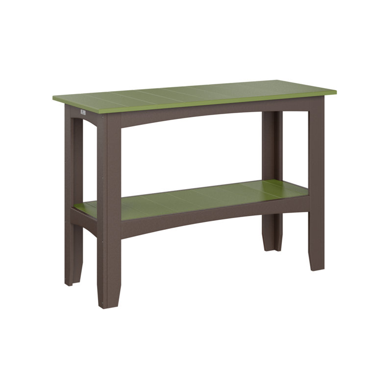 Outdoor Bar Table, Chocolate Brown, Kiwi Green