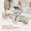 Canapé modulaire 125,98 po avec oreillers carrés et traversins-131377166