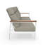 Canapé d'extérieur en métal avec coussin Sunbrella Townsend-116233351