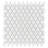 Expressions Beveled Diamond White 11-5/8" x 12" Glass Mosaic Floor and Wall Tile