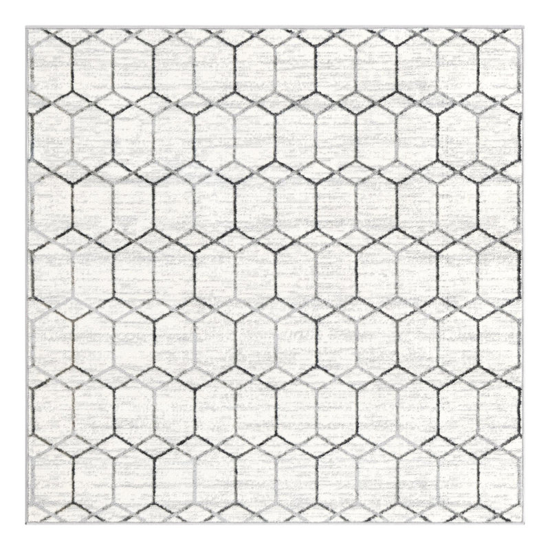 Isayana Geometric Indoor Rug, Square 5'3"