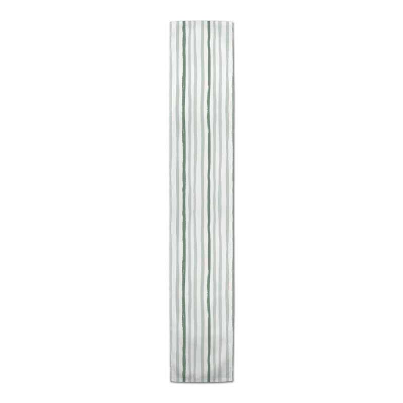Chemin de table rectangulaire Baftjar, 72 po x 16 po, Vert