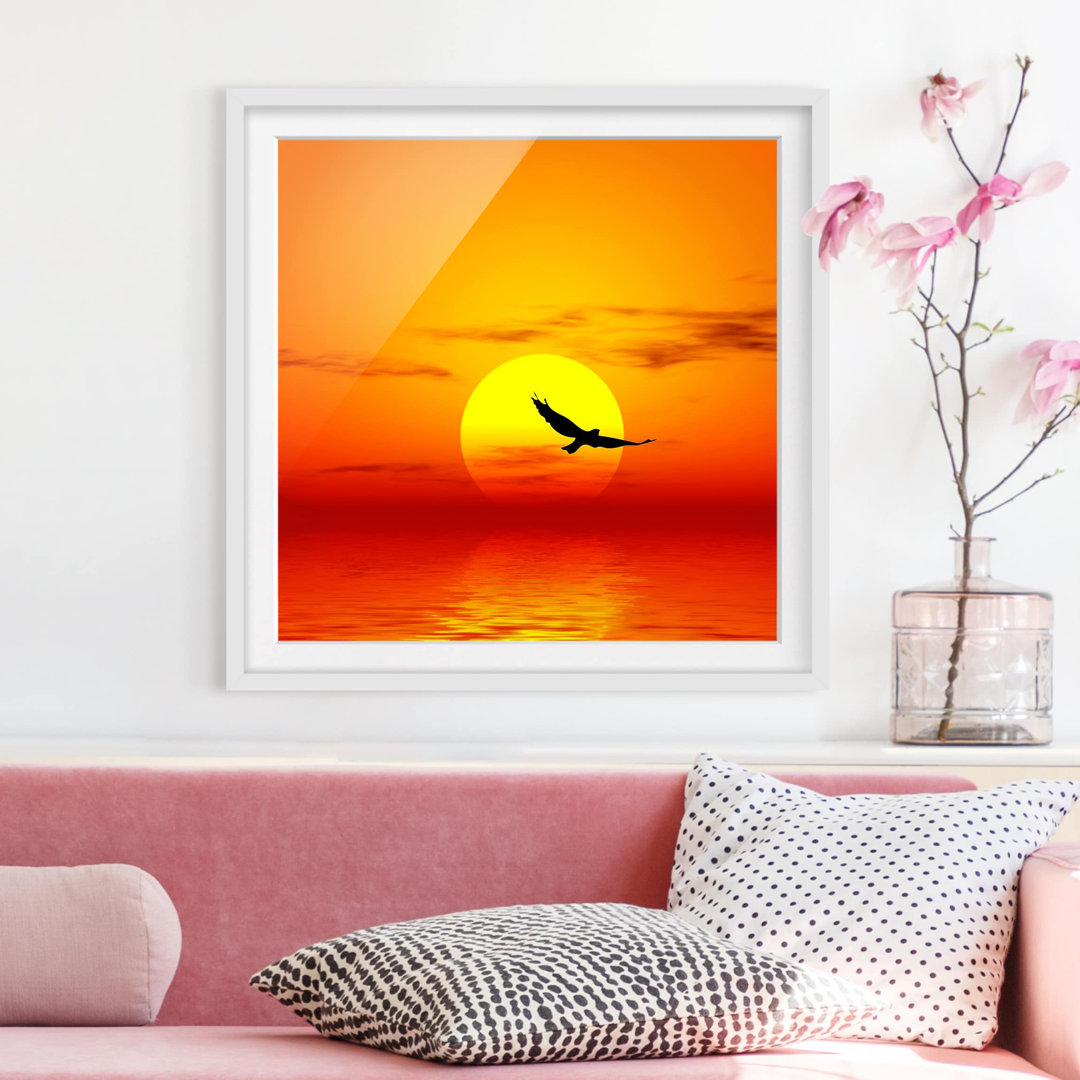 Gerahmtes Poster Golden Sunset