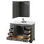 Ensemble de meuble-lavabo simple 48 "avec miroir Deborah-23113236-80205294
