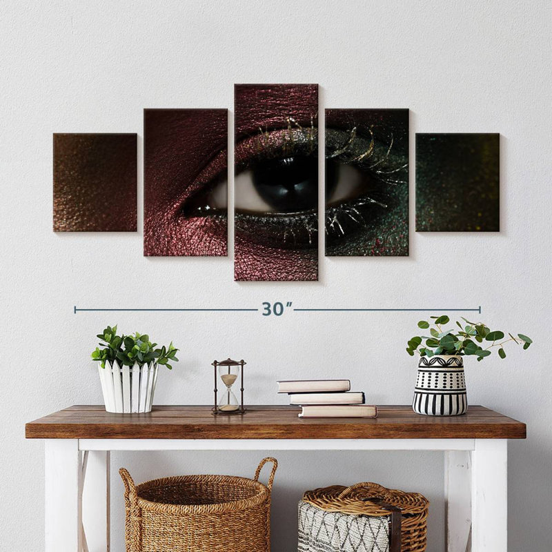 Dramatic Eye Makeup, 15" H x 36" W