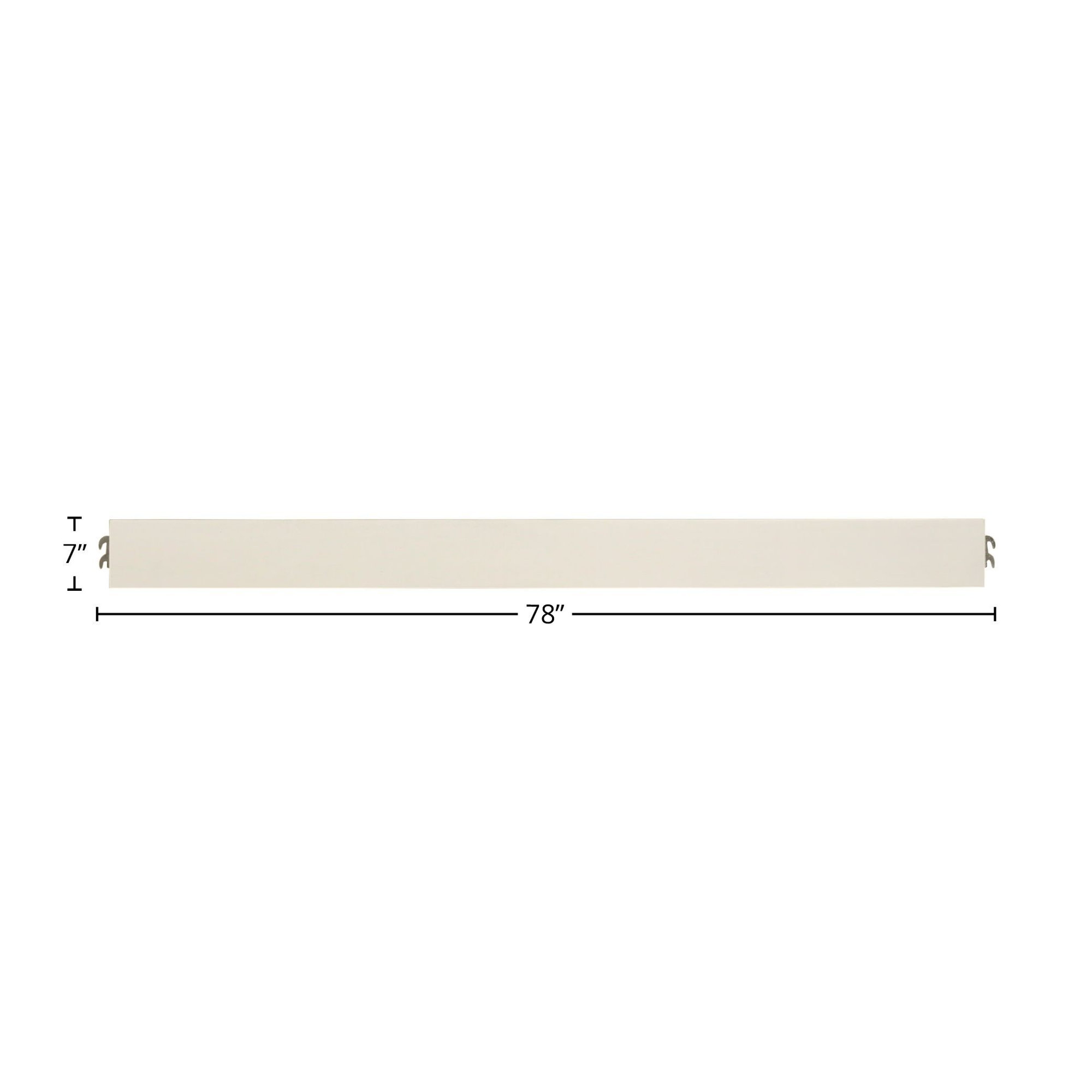 Charter Solid Hardwood Bed Rail, White