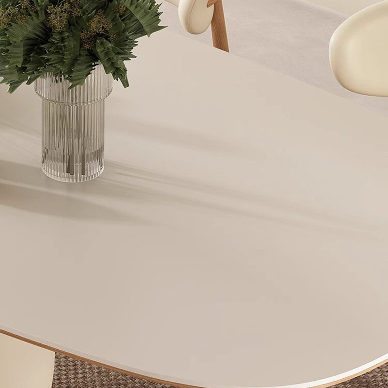 Table de salle à manger moderne de style nordique, H 29,53 po x L 62,99 po x l 35,43 po