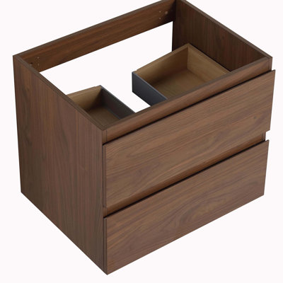 Meuble-lavabo mural en bois