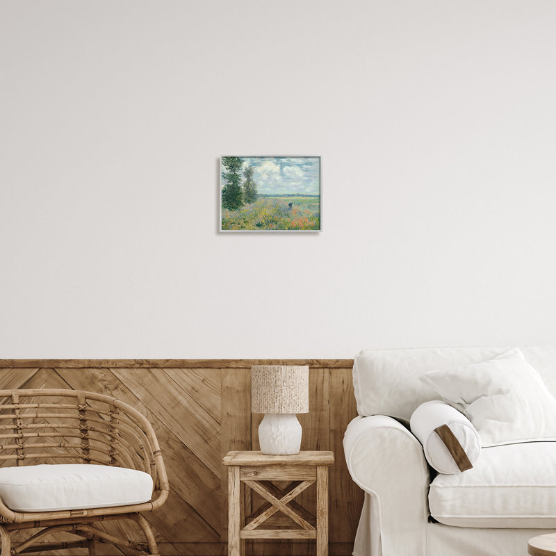Fleur solitaire solitaire, H 11 po x l 14 po x P 1,5 po, Estampe numérique Farmhouse