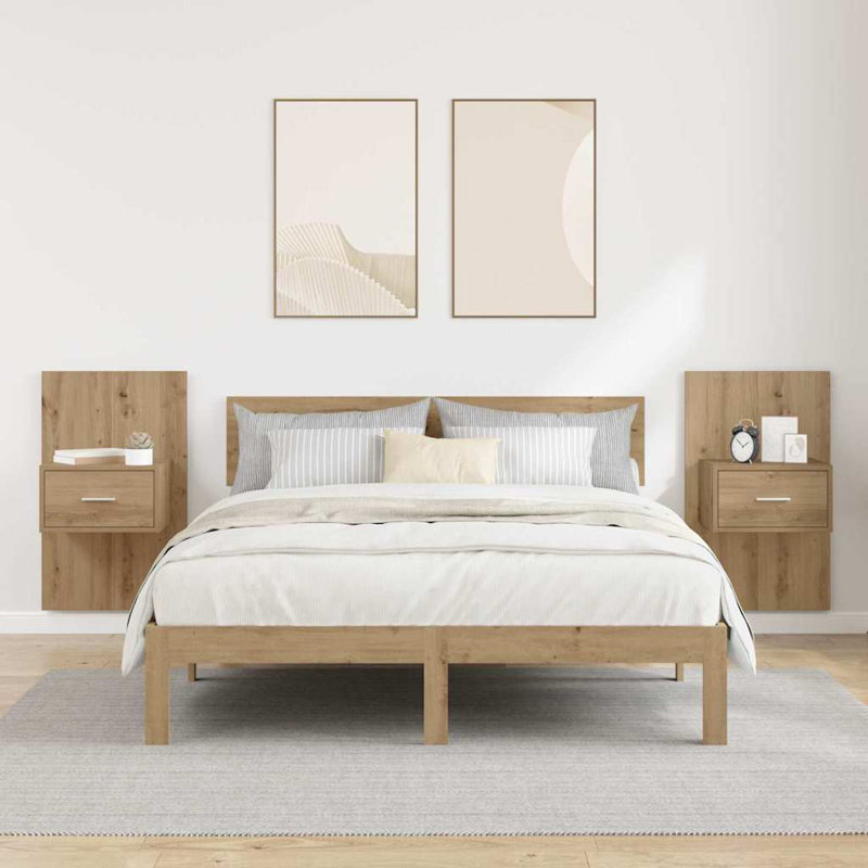 Bed Cabinet, Artisan Oak
