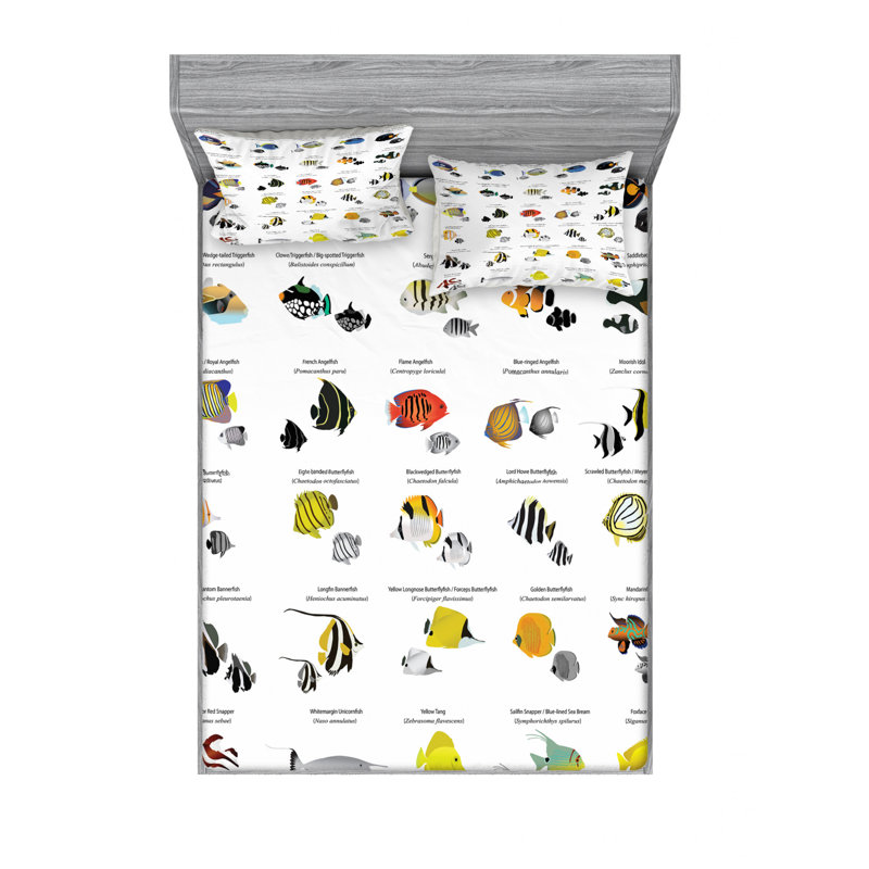 Microfiber Sheet Set, Full Sheet Set with Fitted Sheet