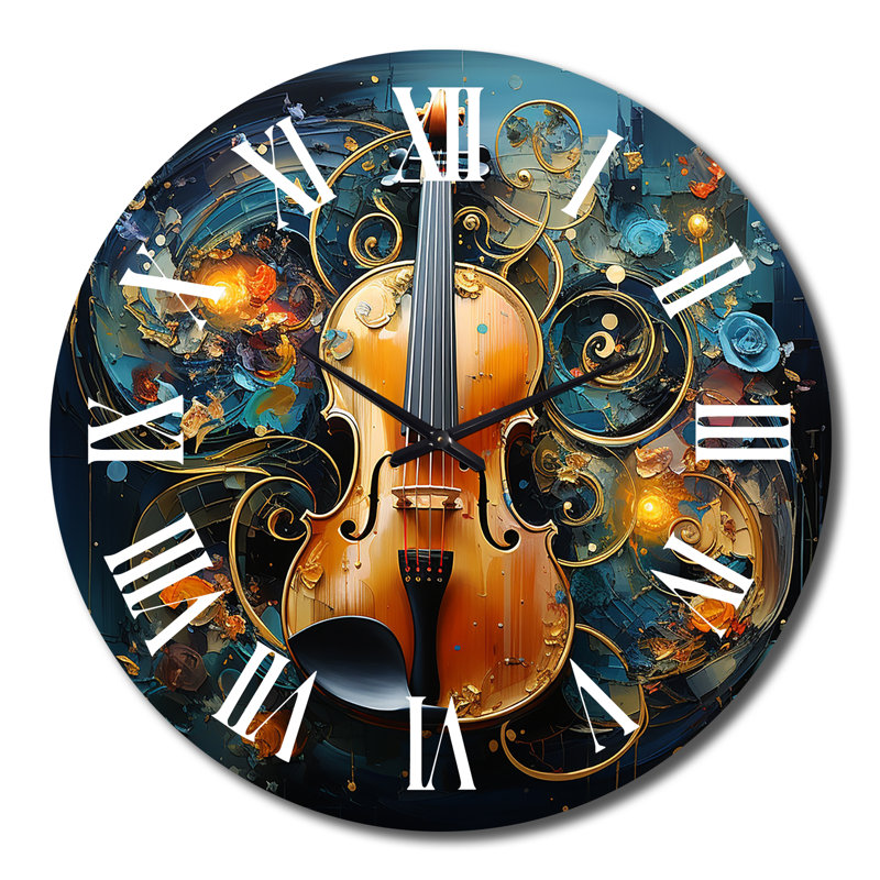 Music Symphonic Fusion Layers - Music Wall Clock, Large