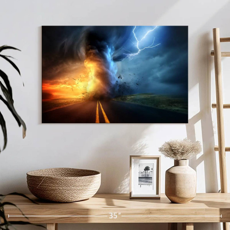 Tornade d'Alvord et orage, H 16 po x l 24 po