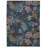 Kivett Navy Floral Indoor Outdoor Machine Washable Area Rug-1709229938