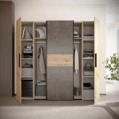 Koran 4 Door Manufactured Wood Wardrobe