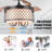 42" Black Invisible Ceiling Fan with Light and Remote Control, Reversible DC Motor, 6 Speeds, Timer