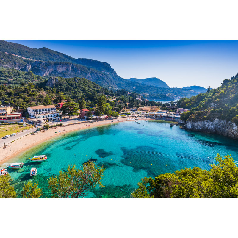 Corfou, Grèce - Photographie sur toile tendue, H 20 po x l 30 po