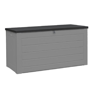 WFX Utility 146cm W 680L Water Resistant Plastic Lockable Deck Box in Grey