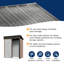 5x3 ft Metal Garden Shed, 150x88x185 cm Galvanised Steel Storage Shed with Sloping Roof, Lockable Door & Ventilation for Garden Tools-128734261
