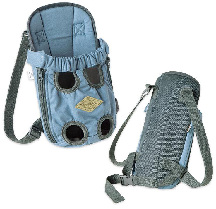 Sac de transport pour chien Touchdog «Wiggle-Sack», Petit (H 14,2 po x l 8,5 po x P 7,5 po), Bleu