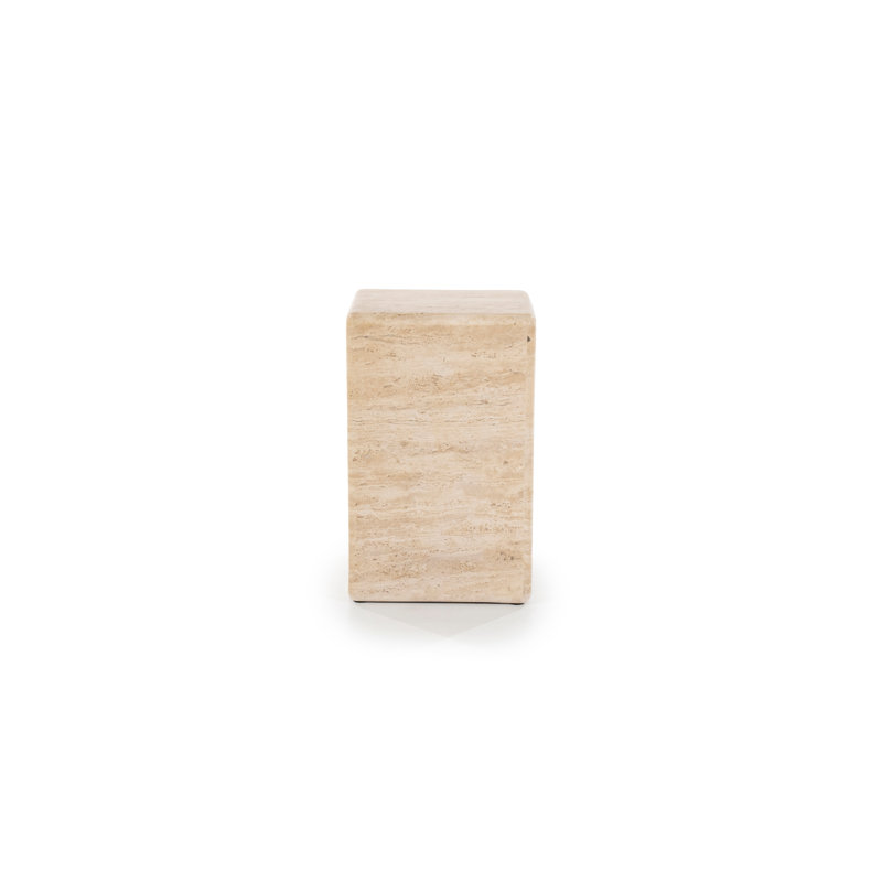 Stone Top End Table