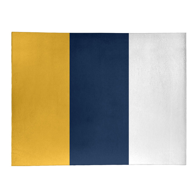 Tapis dorée rayures or national hockey, Rectangle 3 pi x 5 pi