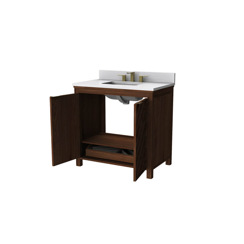 FLW Progression Wood Sink Vanity, 36