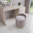 Mercer41 Plush Velvet Vanity Stool Ottoman with Storage, Taupe