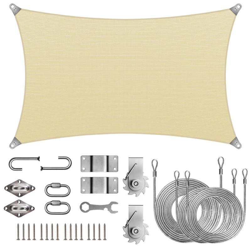 Voile d'ombrage royal Royal, Beige, 192 po x 144 po