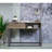 Rustic Oak And Black Writing Table, Drawer Shelf Home Living Space & Desk With Shelf, Build, Resistance To Scratches Fading For Use