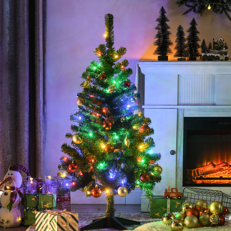 Arbre de Noël à 208 branches avec 100 options et ouvertures artificielles colorées de 4 pi