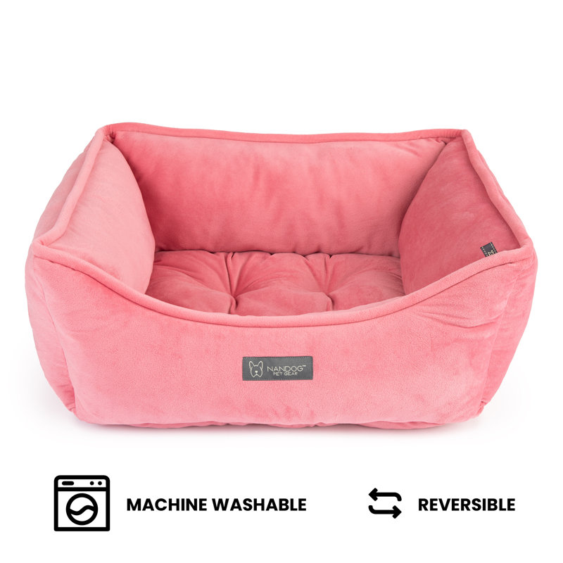 Reversible Dog Bed in Pink - Small, Small, Pink