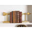 Serre-livres en métal coulé Creative Creative Co-Op, doré, ensemble de 2 pièces-1929999025