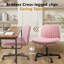 Chaise de travail pivotante en tissu Caelie-105049652