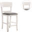 Ensemble de 2 chaises contemporaines à hauteur de comptoir pour salle à manger contemporaine