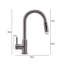 Living And Home Pull Down Kitchen Faucet-99870209