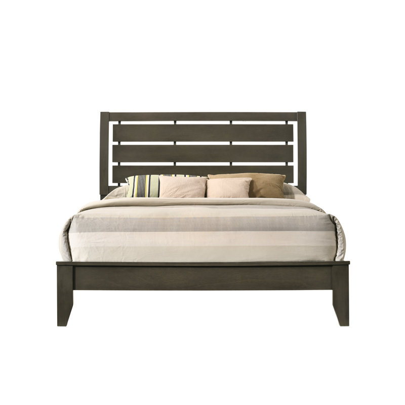 Grey Sleigh Bed